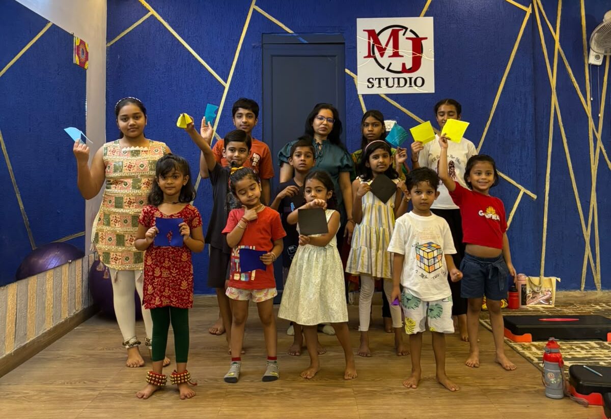 Children doing arts and crafts